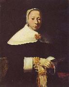 Johannes Vermeer Frauenportrat Sweden oil painting artist